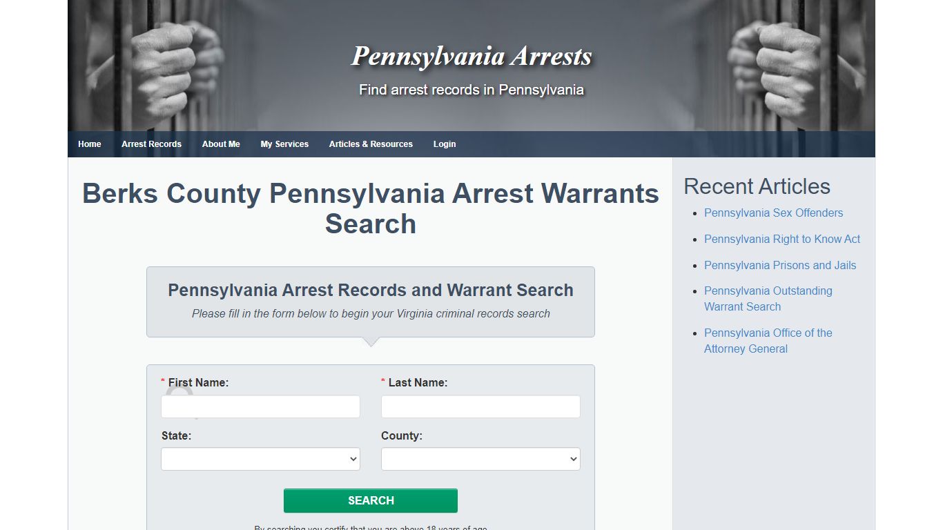 Berks County Pennsylvania Arrest Warrants Search ...